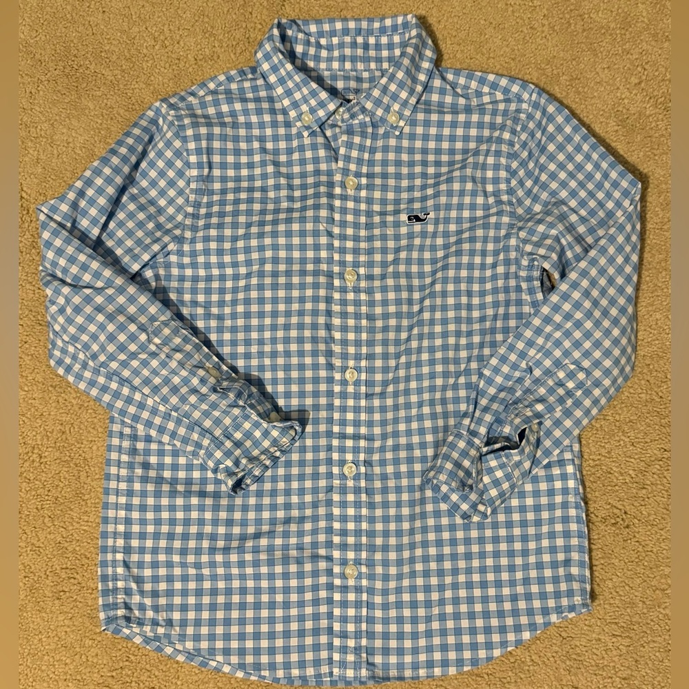 Vineyard Vines Boys performance material button down